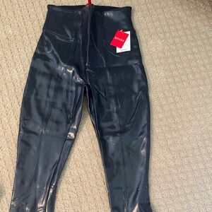 SPANX Faux Leather Black Leggings